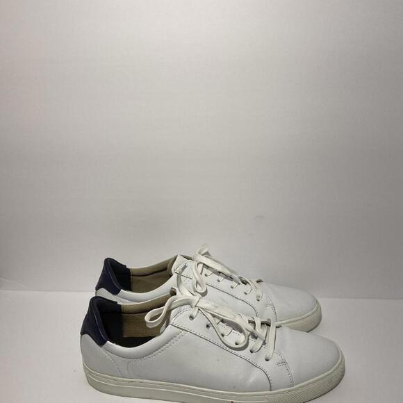 Banana Republic Other - Banana Republic Men's White Sneakers with Navy Heel Detail